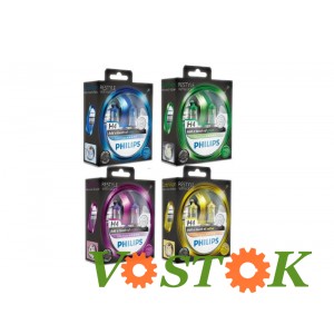 Лампа H4 12V 60/55W P43t -38 COLOR VISION Блакитна (2шт)