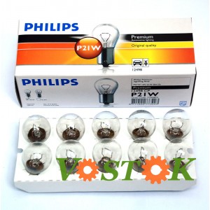 Лампа PHILIPS P21W 12V 21W BA15S