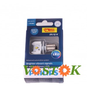 Лампа P21W LED 12/24 WHITE 6000 1,9W BA 15s