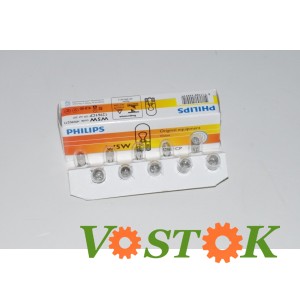 Лампа W5W 12V 5W W2,1x9,5D T10