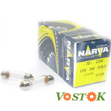 Лампа C5W 12V 5W SV8,5 (35мм)