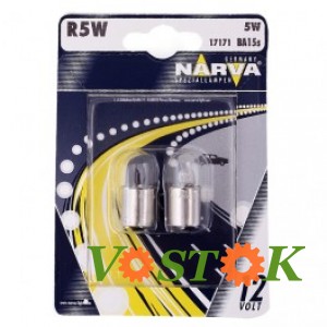 Лампа R5W 12V 5W BA15s (блістер 2 шт.)