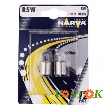 Лампа R5W 12V 5W BA15s (блістер 2 шт.)