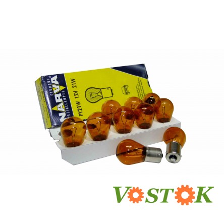 Лампа PY21W 12V 21W BAU15s Amber
