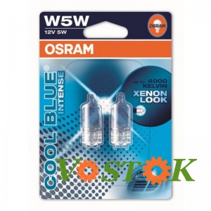 Лампа W5W 12V 5W W2,1x9,5d HCBI (halogen) (блистер 2 шт)