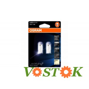 Лампа T10 4000K 12V 1W W2,19,5D LED (блістер, 2 шт)
