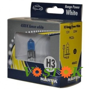 Лампа RPW 4100K H3 12V 55W PK22s (2 шт.)