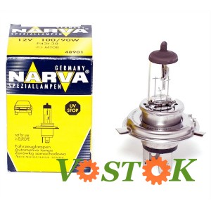 Лампа H4 12V 100/90W P43t