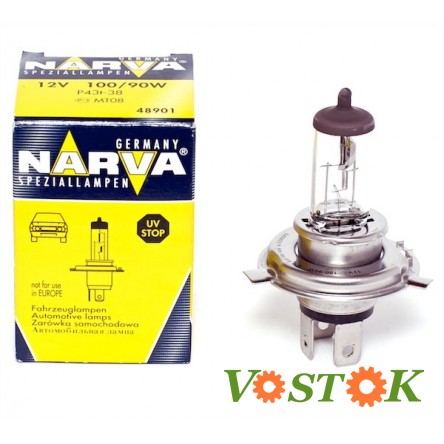 Лампа H4 12V 100/90W P43t