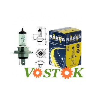 Лампа H4 12V 100/90W P45t
