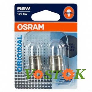 Лампа R5W 12V 5W BA15s (2 шт)
