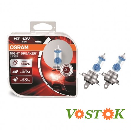 Лампа H4 12V 60/55W P43t NBL+130% laser (блістер 1 шт)