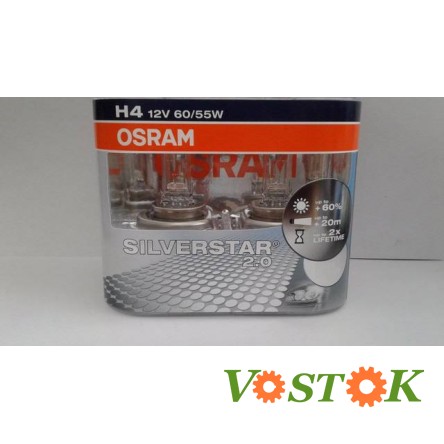 Лампа H4 12V 60/55W P43t SVS+60% 2.0 Hard Duopet ( 2 шт)