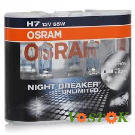 Лампа H7 12V 55W PX26d NBU Plus+110% unlimited Hard Duopet (2 шт)