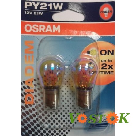 Лампа PY21W 12V 21W BAU15s LDA Diadem (блістер 2 шт.)