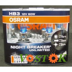 Лампа HB3 9005 12V 51W P20d NBU Plus+110% unlimited Hard Duopet