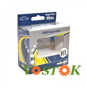 Лампа галогенная Narva Range Power White (RPW) H1 (P14,5s) 12V 85W +2 W5W (2 шт)
