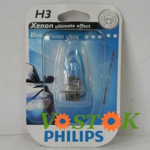 Лампа PHILIPS 12336BV BLISTER H3 12V 55W PK22S BLUEVISION