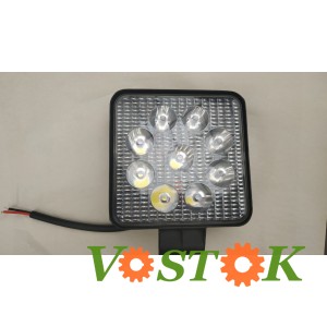 Фара LED 27W 12-24V SLIM квадратна