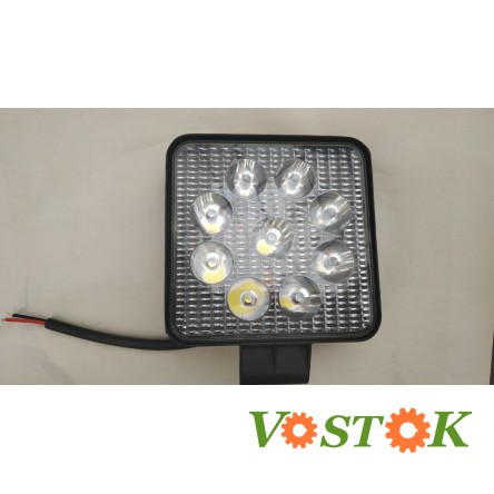 Фара LED 27W 12-24V SLIM квадратна