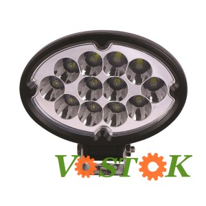 Фара LED 12 діодів овальна 36W дальнє світло (1 шт.)
