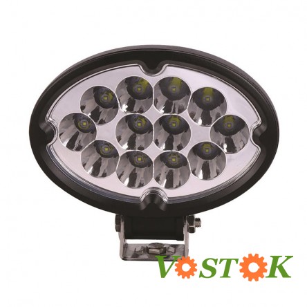 Фара LED 12 діодів овальна 36W дальнє світло (1 шт.)