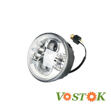 Фара LED 2 діода HD-Tuning H4 40W 5,7 inch хром (1шт.)