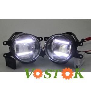 Фара LED протитуманна 3,5" 5W з поворотами, габаритами (2 шт.)