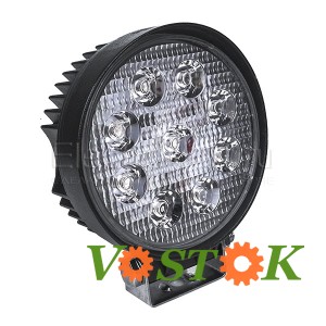 Фара LED 9 діодів 27W 12-24V ближнє світло